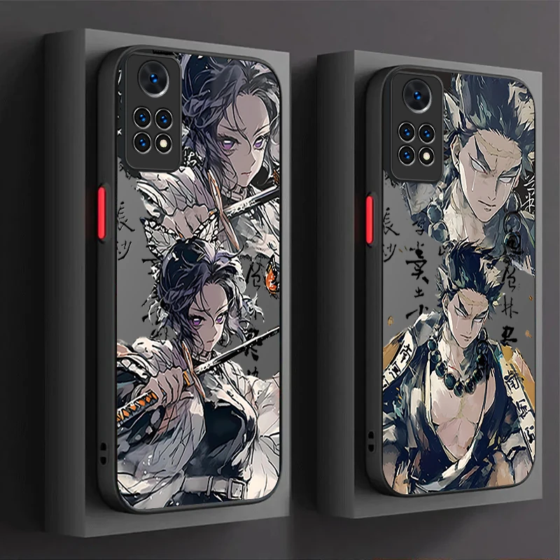 เคสลายผู้ฆ่าปีศาจอะนิเมะสำหรับ Xiaomi redmi Note 13 12 Pro PLUS 4G 5g 12S 11 10S 9S 8 redmi 12 13 13C 12C A3 A3X ด้านหลัง ETUI