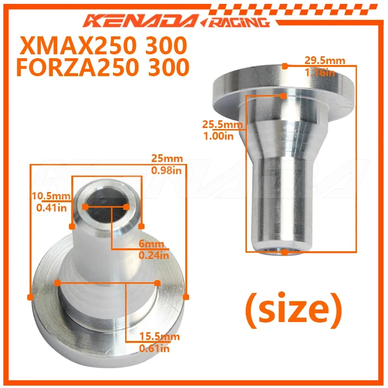 KENADA Racing Rebound Valve Damper For FORZA 250 300 XMAX 250 300 Suspension Upgrade Alloy Rear Shock Absorber With Hydraulic
