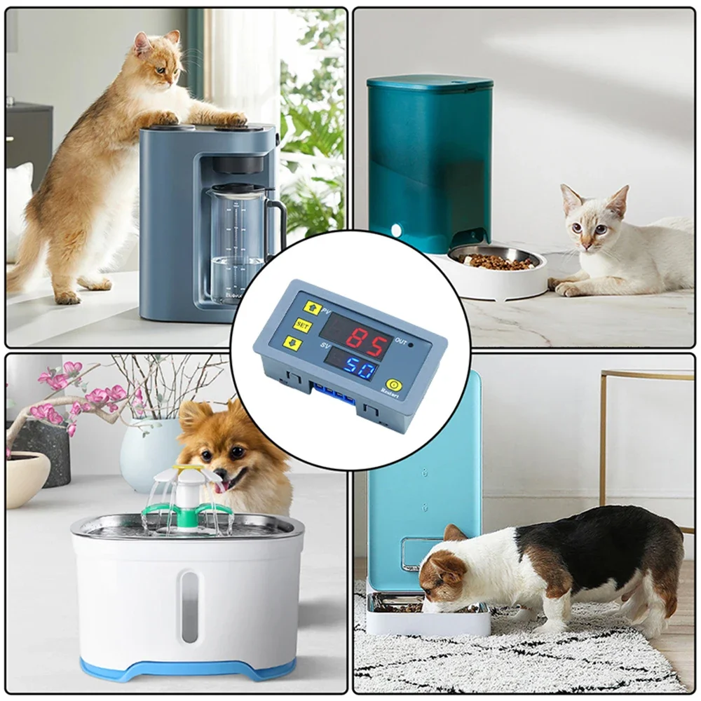 DC12V/24V AC110-220V Cycle Timing Delay Relay Module Dual LED Red and Blue Display 0s-999h T3230 Power ON OFF  Delay Timer Relay