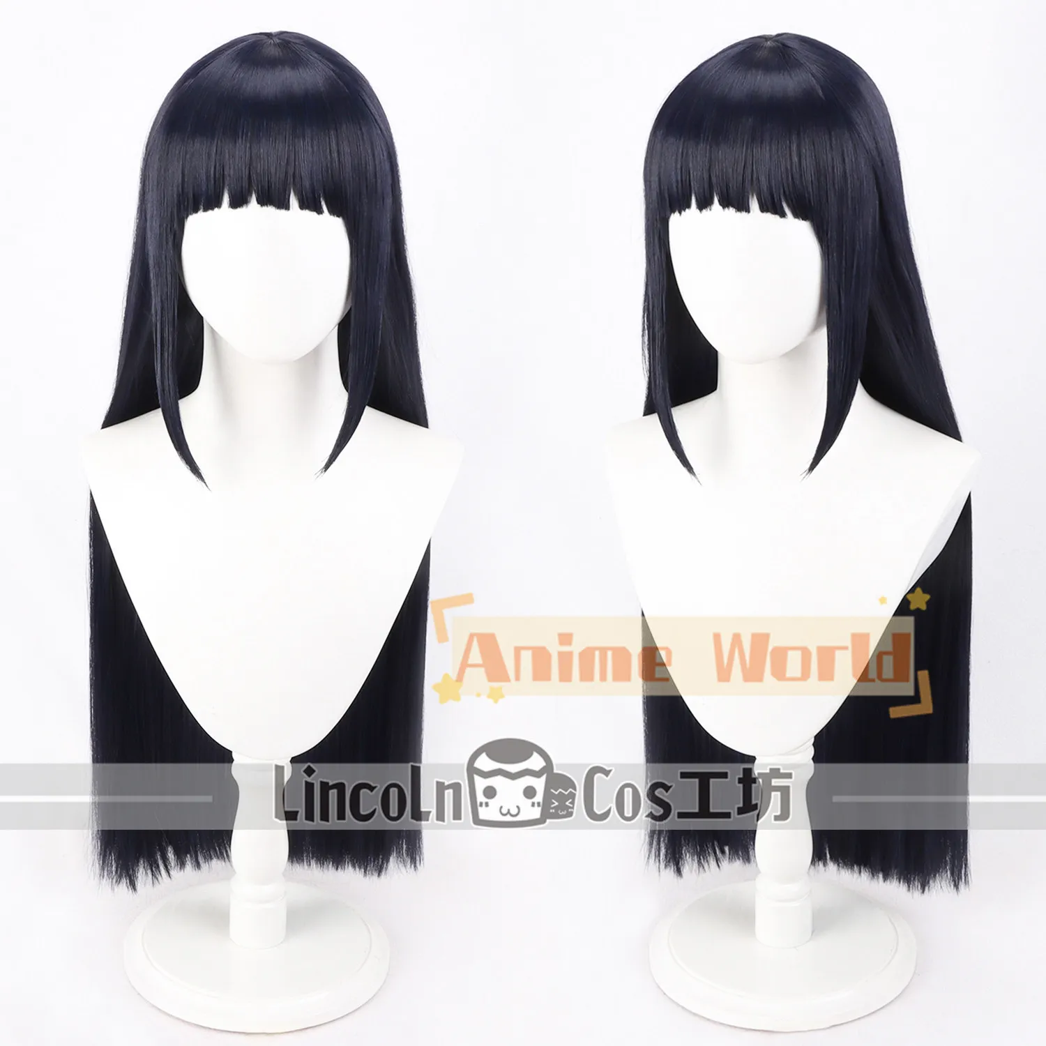 

Anime Hinata Hyuga Cosplay Wig Halloween Carnival Party Props Synthetic Hair Heat Resistant Fiber + Wig Cap