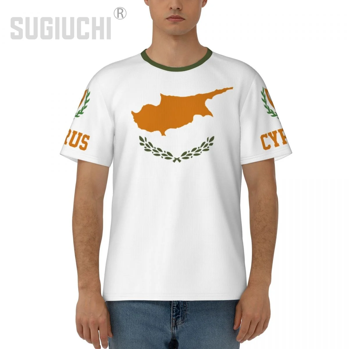 Unisex Nation T-shirt Cyprus Flag Cypriots T-shirts For Men Women Soccer Football Fans Gifts Custom clothes tee
