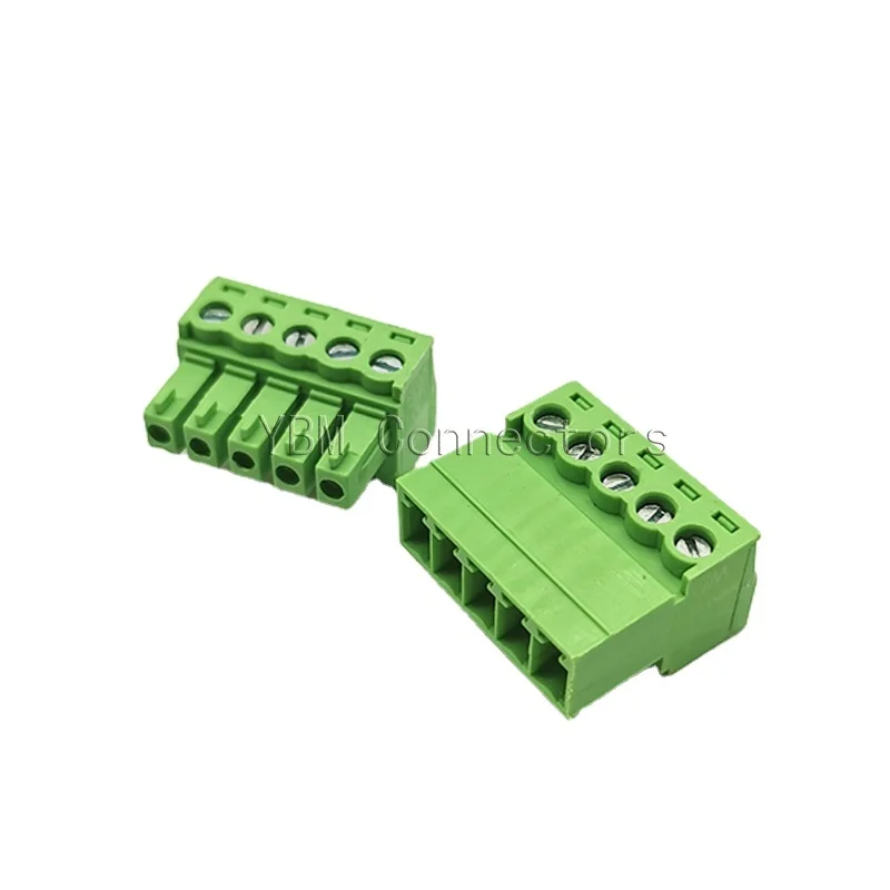 5 Sets 5.08MM Pluggable Terminal Blocks Connector KF2EDGKR 5.08 Butting Style 2/3/4/5/6/7/8 Pin Screw Terminal