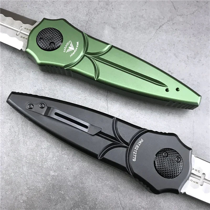 NEW Piranha Splitting Mechanism Opening Folding Pocket Knife D2 Blade Aluminum Alloy Handle Tactical Self Defense Knives EDC