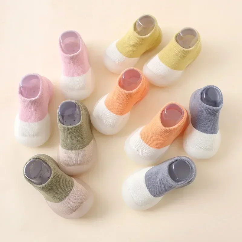 

Colorful Baby Socks Shoes for Infants Cute Soft Soled Kids Sneakers Boys Girls Toddler First Walkers Doll Floor Shoes
