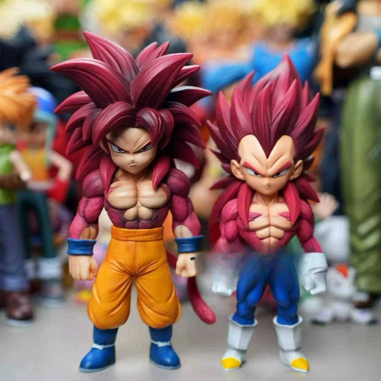 Anime Dragon Ball DAIMA Figur Super Saiyajin 4 Goku Vegeta Actionfigur PVC Sammlerstück Statue Modell Spielzeug Geschenke 15,5-16,5cm