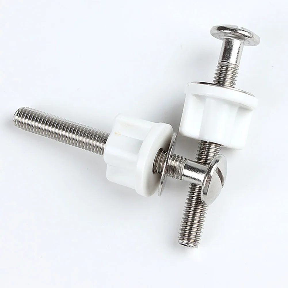 

Toilet Bolt Hinge Toilet Screw Nut Antirust Fixed Action PP Size:74mm Stainless Steel Toilet Cover Fixing Device