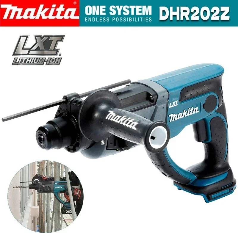 Makita DHR202Z Hammer Drill 18V LXT 20mm Rotary Hammer SDS-PLUS 3-mode Anti-vibration Electric Hammer MAKITA Power Tools DHR202