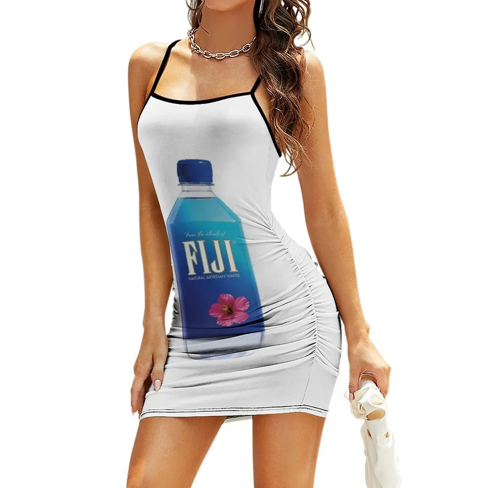 

FIJI WATER BOTTLE - Modern Design Sling Dress womens clothing women dresses women's clothing summer 2025 novelties Dress