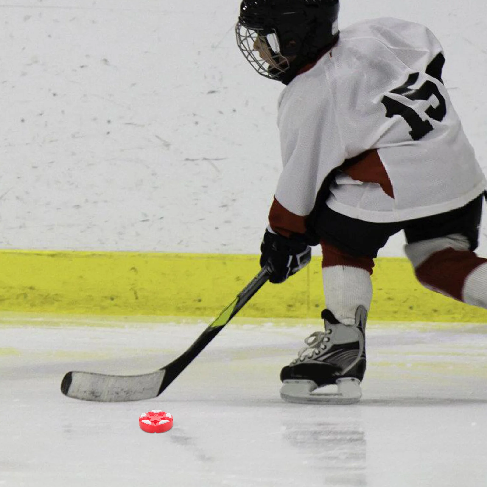 

Official Roller Hockey Puck Red for Indoor Outdoor Multifunctional Street Hockey Training Practice and Games Indoor Games