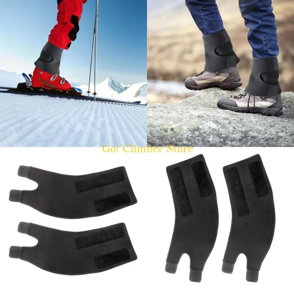 

Q84C Comfortable Leg Gaiters Waterproofs Hiking Gaiters Adjustable Snow Boot Gaiters for Mountain Climbing and Snowshoeing