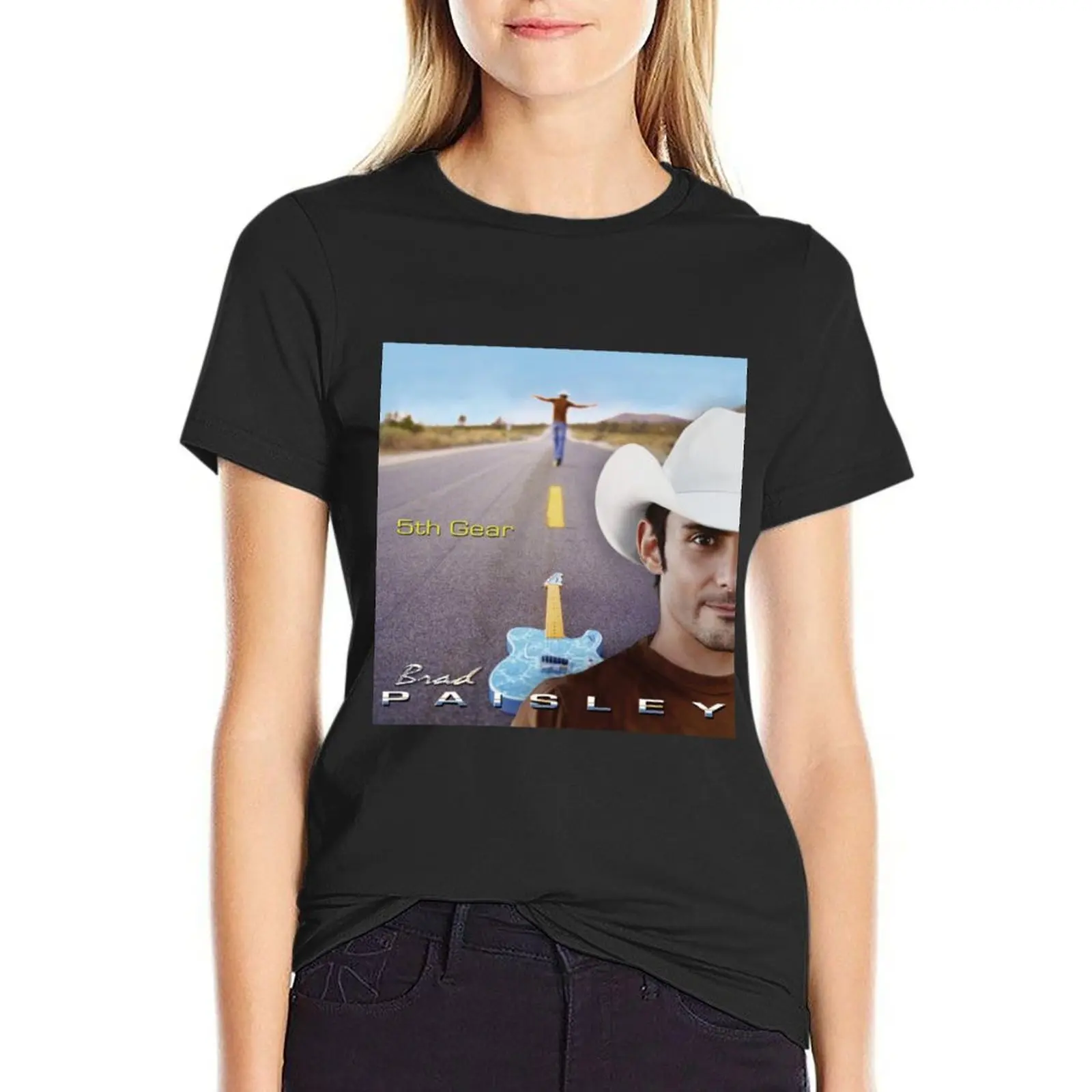 

Brad Paisley 5th gear T-Shirt Blouse sublime aesthetic clothes t-shirt dress for Women sexy