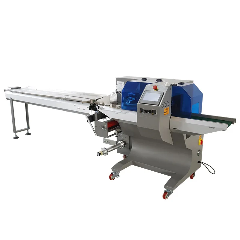 Fully Automatic Pillow Packaging Machine Multi-functional Bagging Tableware Hardware Bottom Sealing Automatic Packaging Machine
