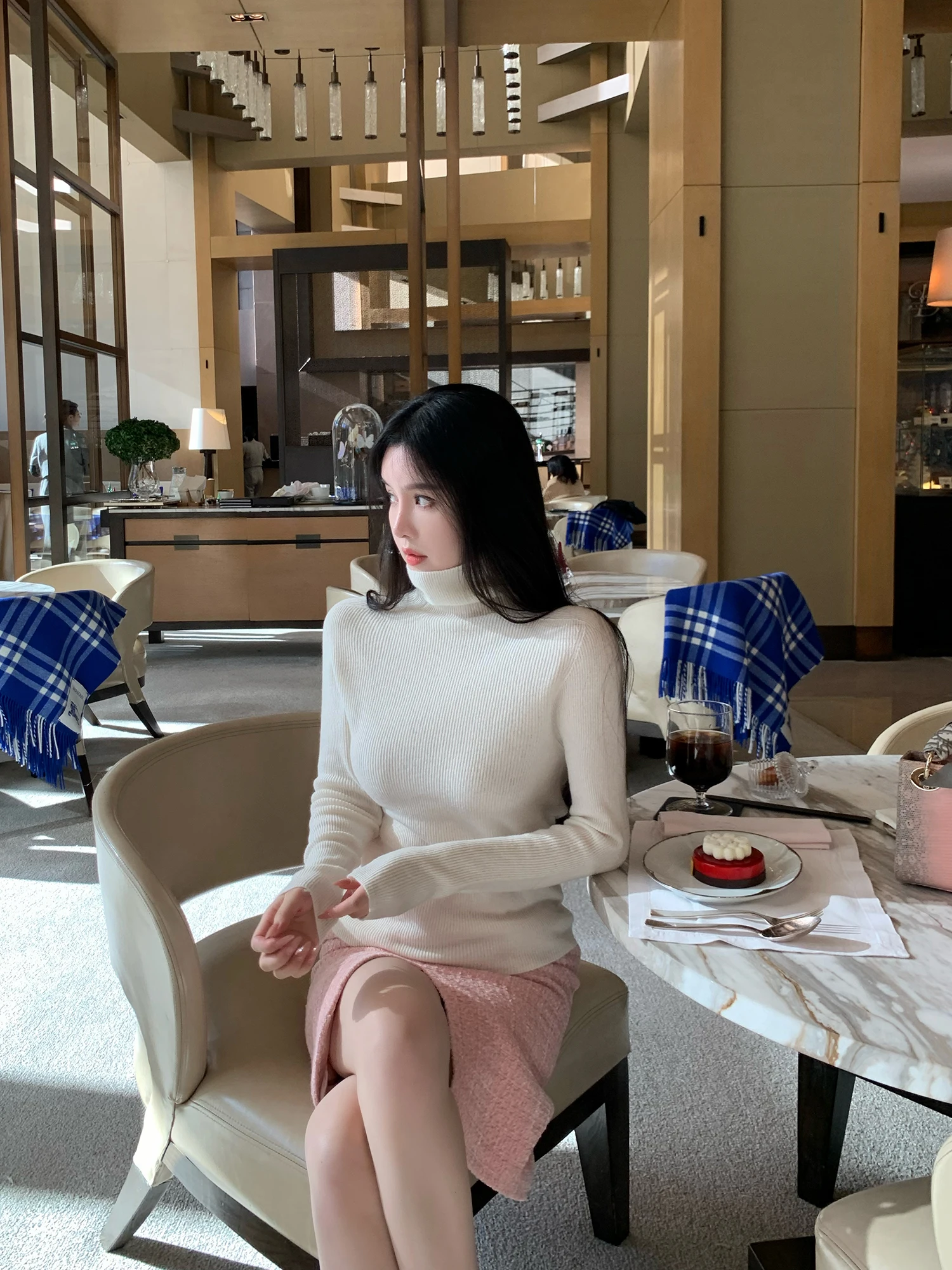 

Вязаный свитер Swan High Ne из 100% шерсти, базовый слой, машинная вязка, высокое качество, для повседневной носки, приталенный крой