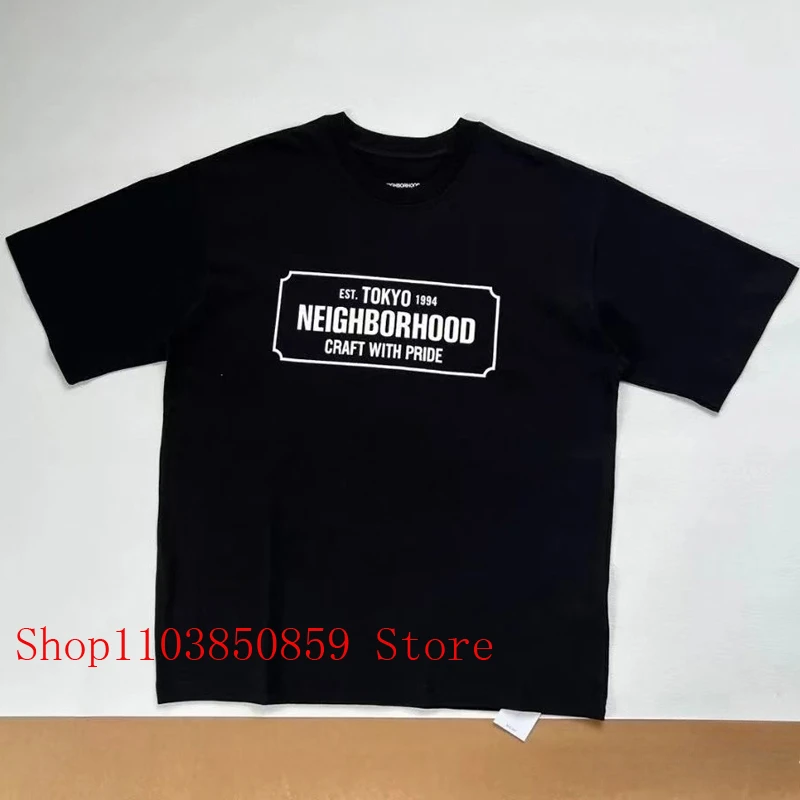 Japan Style Niche Brand NBHD Short-sleeved Top High Quality Cotton Comfort Men Women All-match NEIGHBORHOOD T-shirt