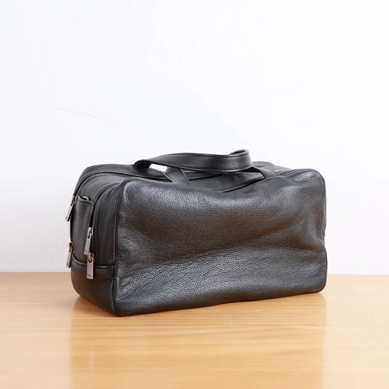 Handbags Genuine Leather Handmade Business Casual Shoulder Bag Big High-capacity Travel Bag Cowhide Fitness Bag