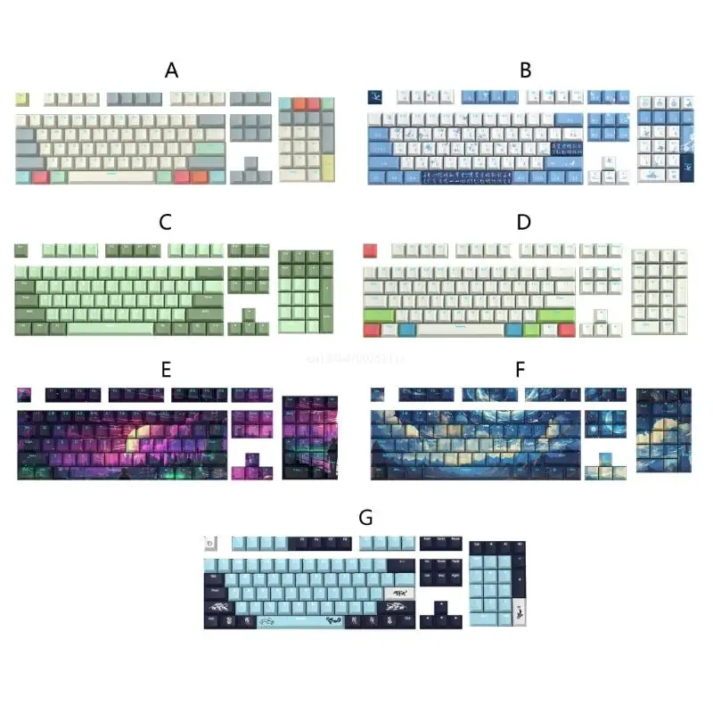 

Thick PBT Keycap Set Double Shot DyeSub Backlit Keycaps CherryProfile Mechanical Keyboard Keycap Double Shot DropShipping