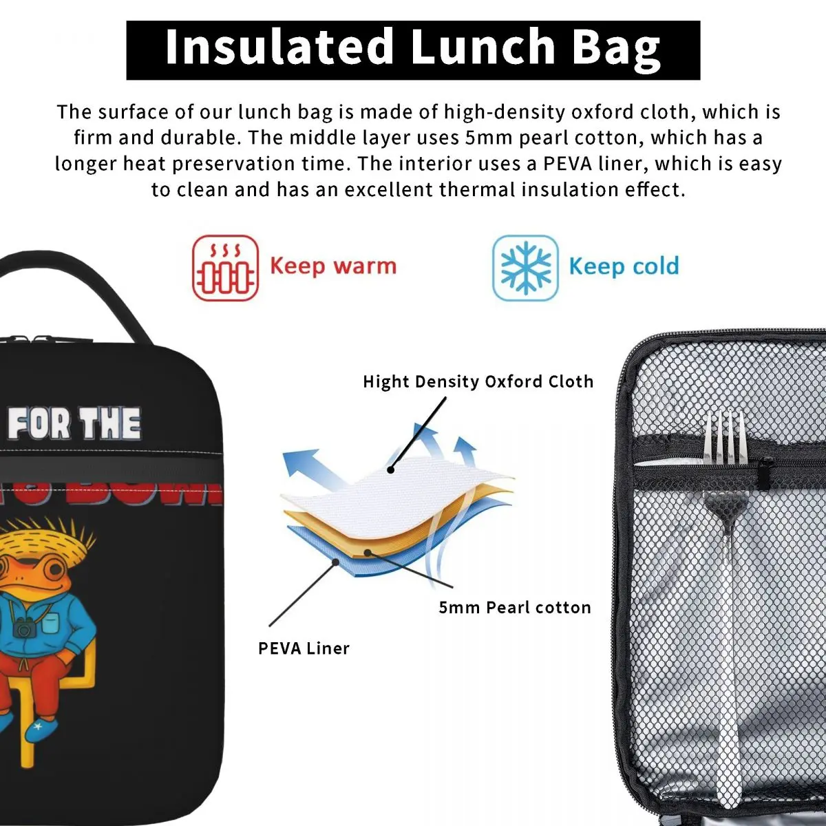 حقيبة الغداء المعزولة Benito Bowl Puerto Rican Bads Bunnys عرض نصف الوقت 2026 المنتج صندوق طعام مبرد حراري صندوق بينتو للمكتب