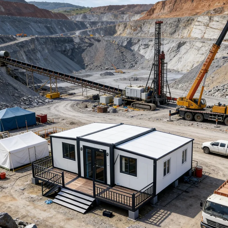 Customized Portable Laboratory Container for Civil Engineering Folding Prefab House for On Site Testing