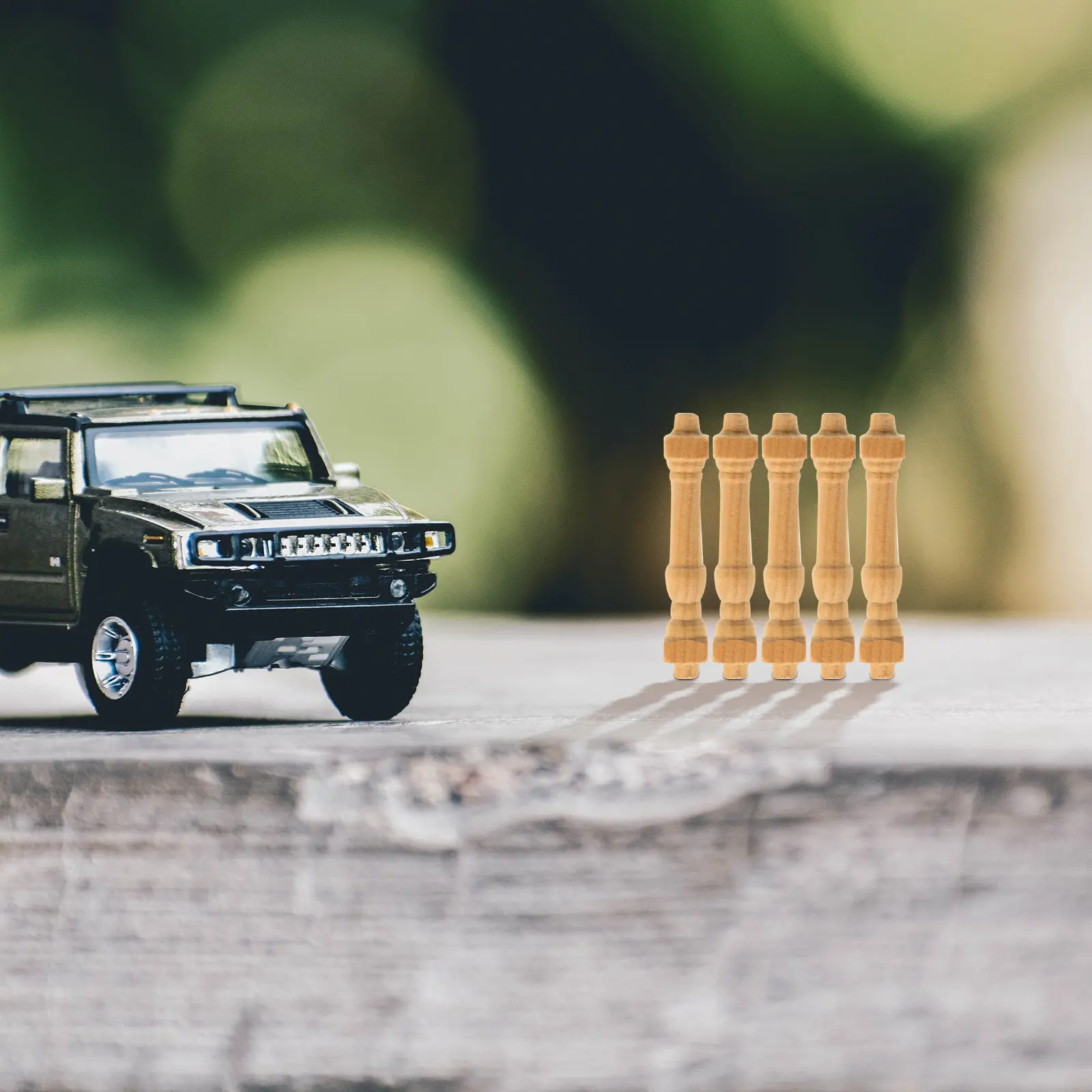 

Miniature Furniture Wooden Handrails Realistic Details Lightweight Mini House Accessory Strong Durability Mini Adornment Toy