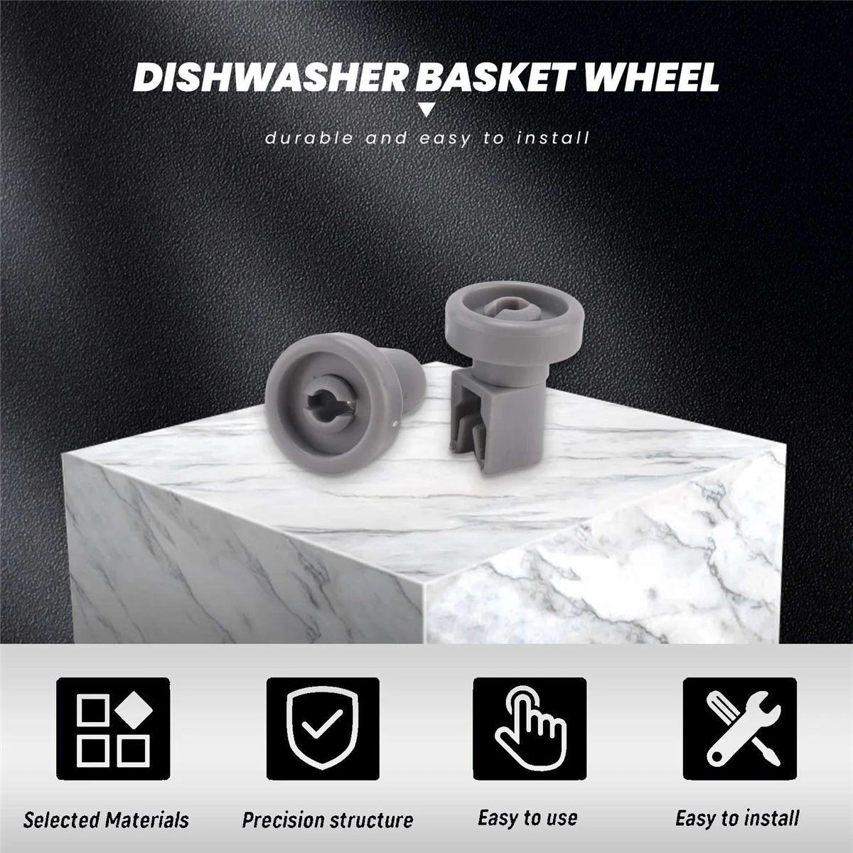 A86I-8PCS Dishwasher Basket Wheel for Aeg Favorit Privileg Zanussi Dish Washer Kits Accessories