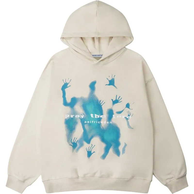 

Hoodies Graphic Hoodies Vintage Printed Hoodie Sweatshirt Casual Oversized Long Sleeve Streetwear Hooded Pullover