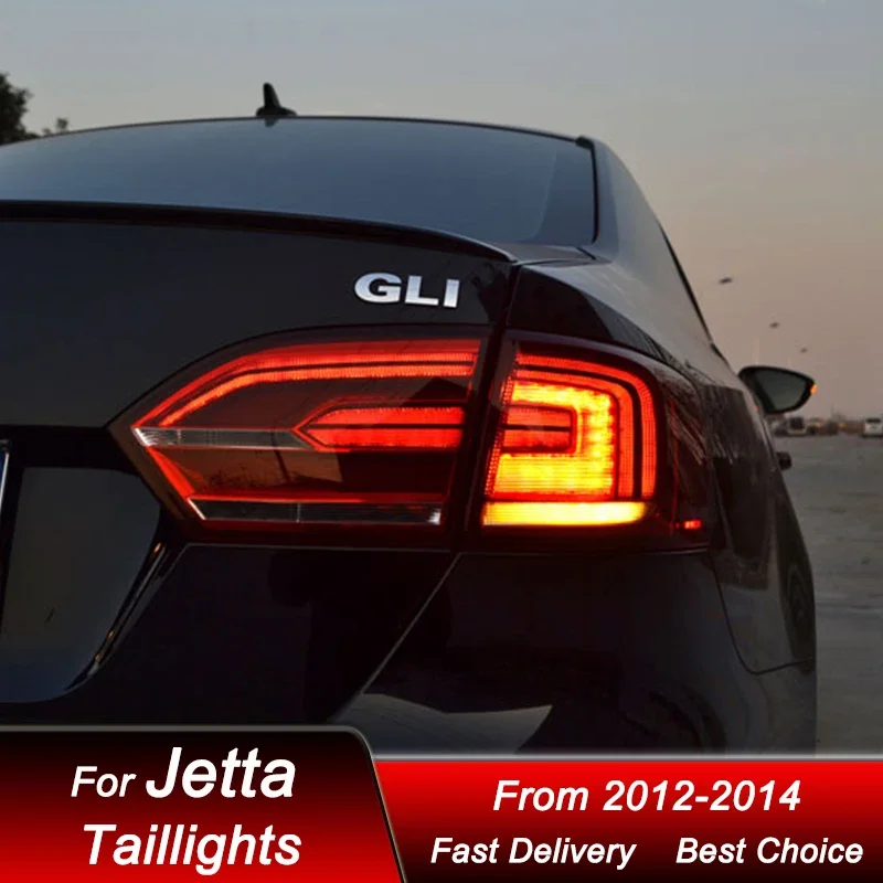 

Pop Car Led Tail Lights For VW Jetta MK6 Hybrid 2012-2014 US Style Full LED Tail Lamp Dynamic Turn Signal Light Tail Lamp Assemb