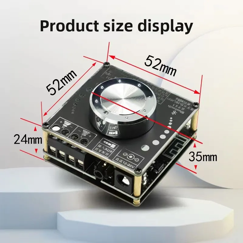 Dual Channel Bluetooth 5.0 Amplifier Module DIY Kit 12V 15V 18V 50W2 For Car Audio Upgrade