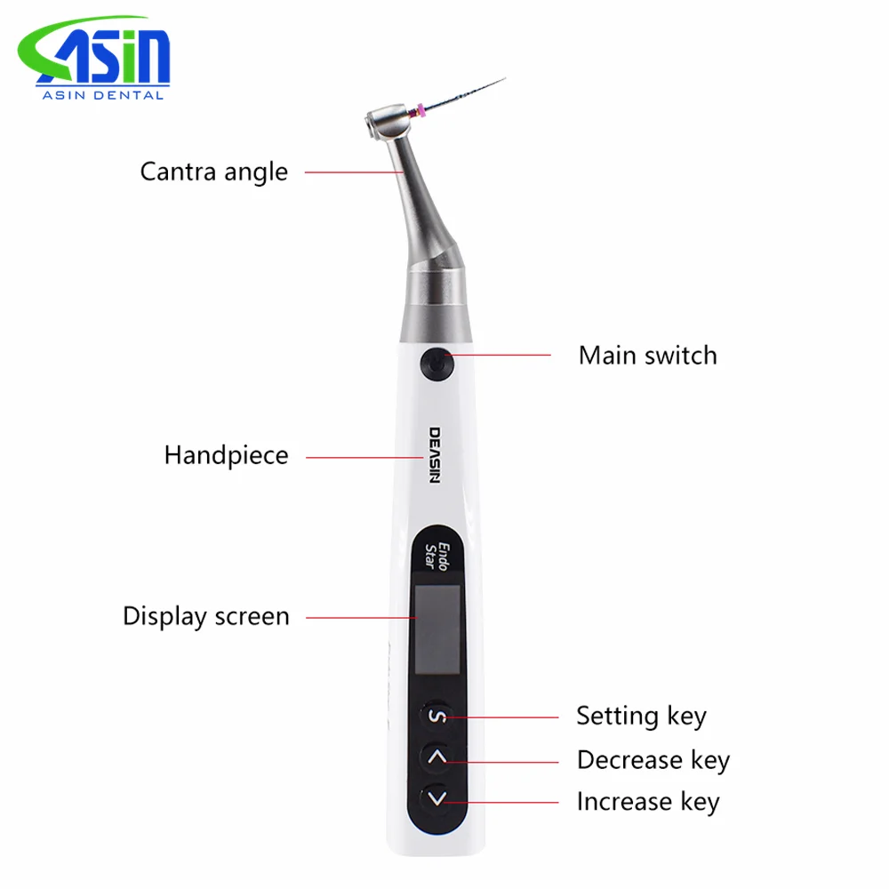 2 In 1 Dental Wireless Endo Motor Built In Apex Locator for Endodontic rotary root Canal instrument Reciprocating 360°Adjustable