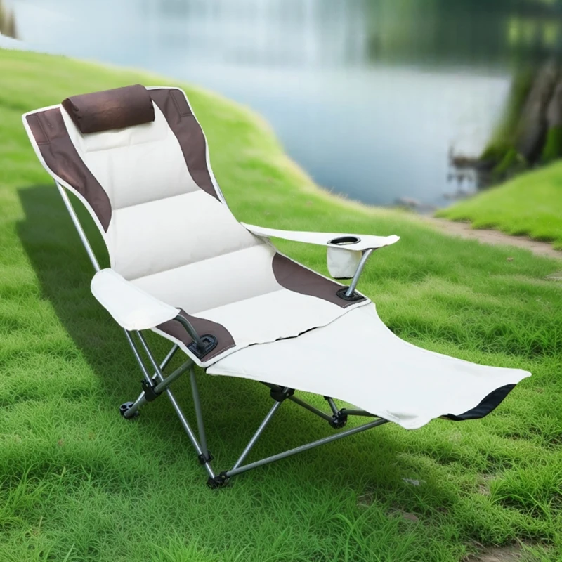 Outdoors Fold Beach Chair Recliner Portable Ultra Light Casual Beach Chair Go Fishing Balcony Sunlounger Furniture Chaise FYBC