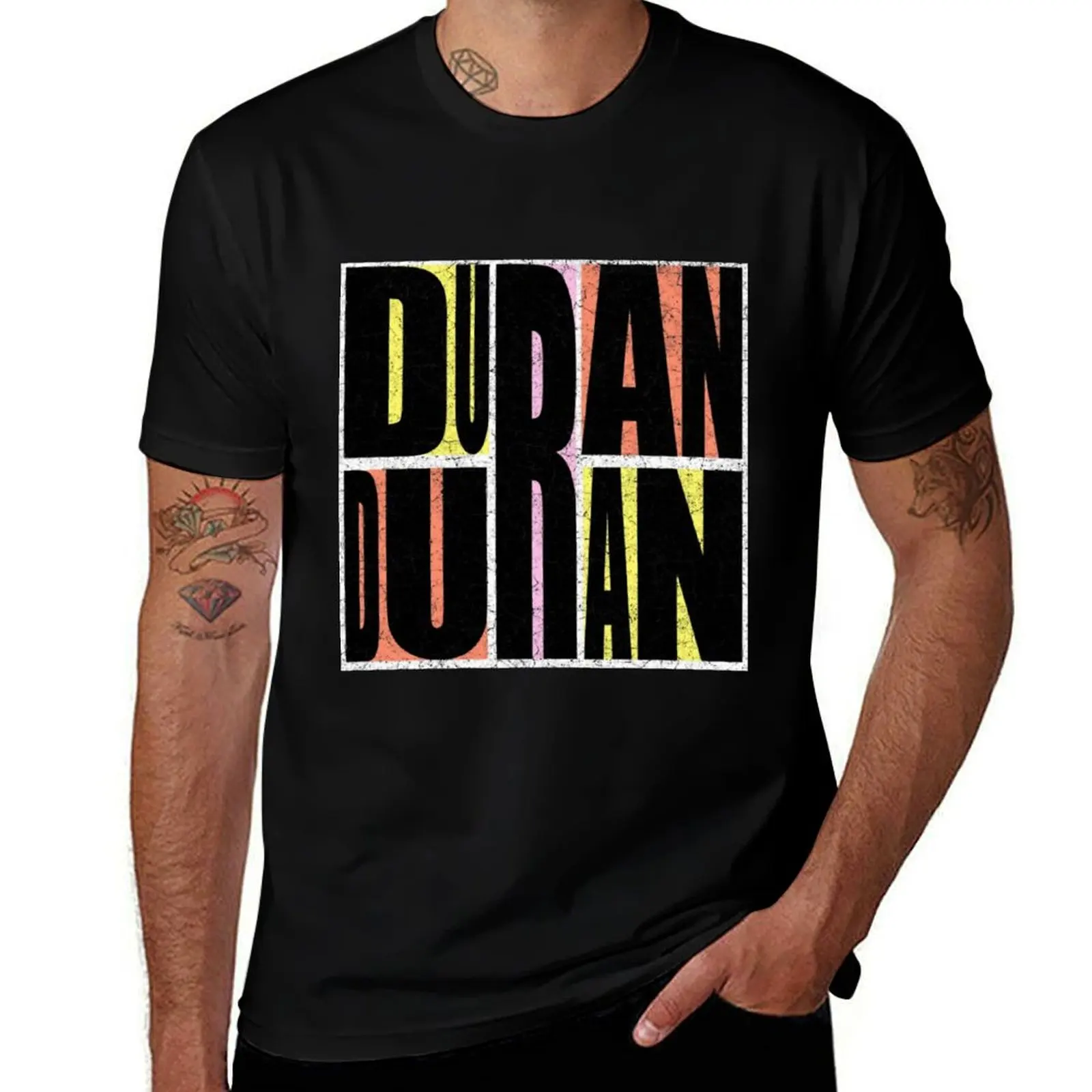 

plain T-Shirt shirt t for t shirts t T-Shirt man Distressed summer shirt Duran soft man cotton man Duran 90s