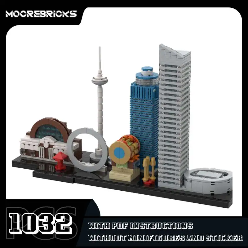 Famous Shanghai Architecture Chenyang Skyline Model MOC Building Blocks DIY Assemble Bricks Display Toys Children's Xmas Gifts