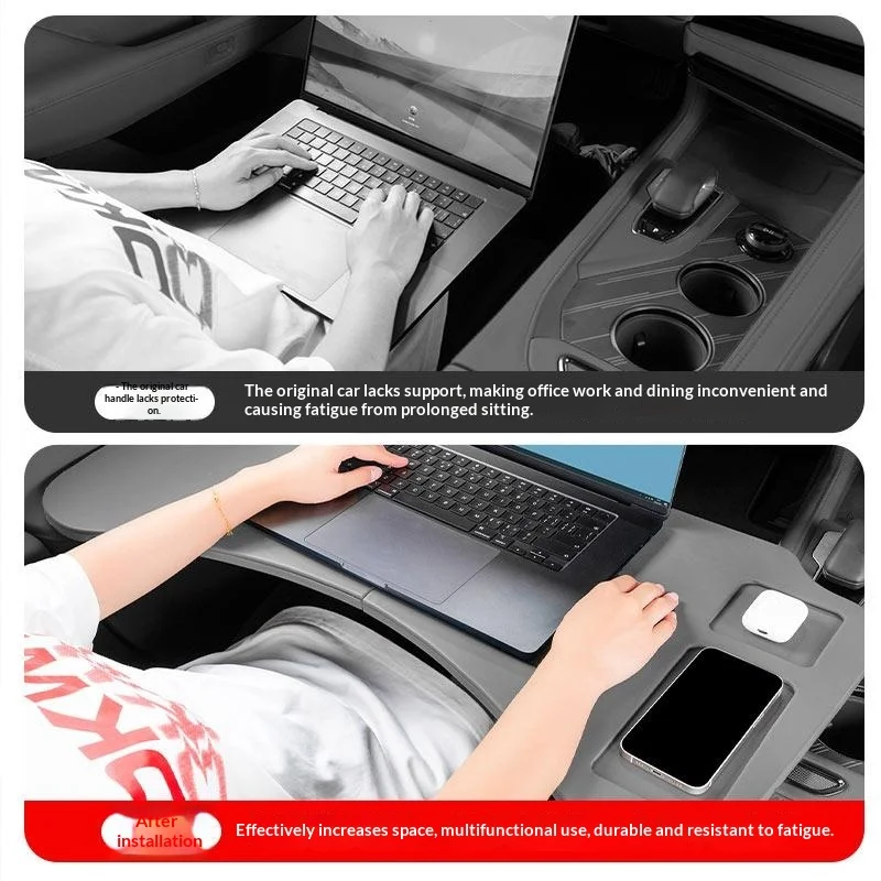 Fit For ZEEKR 7X 2025 2026 Car Table Folding Desk For Front Passenger Seat Vehicle Mounted Dining Table