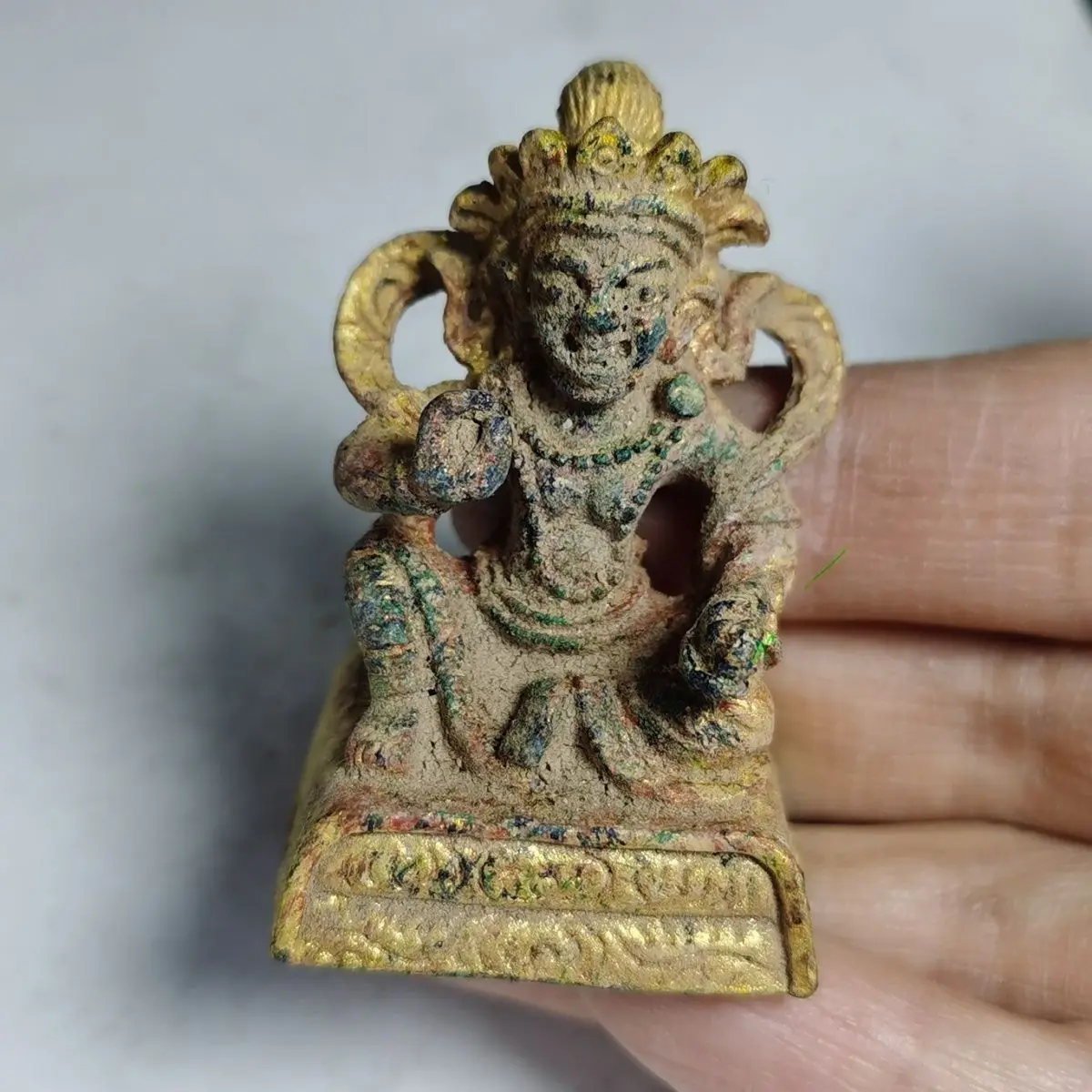 Jambhala Wealth God Tibetan Buddha Ornament Decoration Tea Pet Figurines Desk Decor Accessories