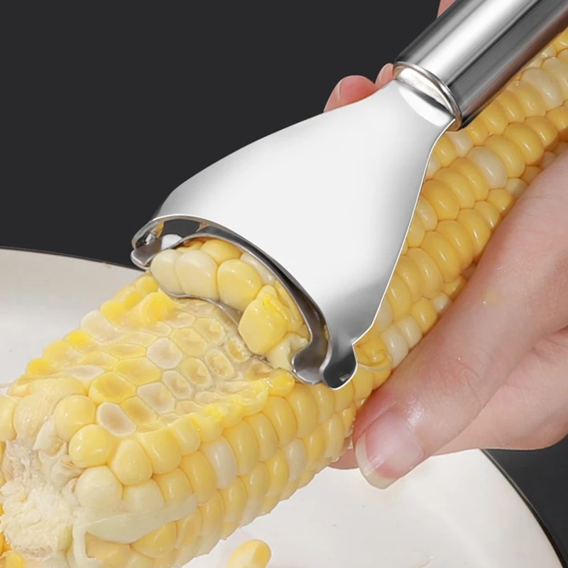 

Stainless Steel Corn Stripper Corns Threshing Corn Thresher Stripper Peeler Corn Kerneler Peeler Fruit Vegetable Kitchen Gadgets