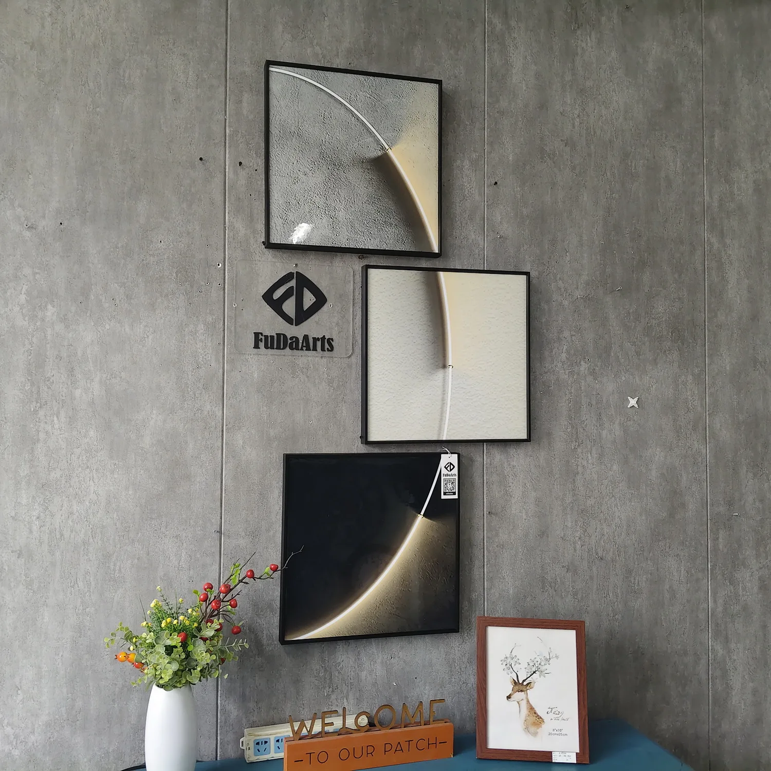 40X40cm Modern Simple Entrance Porch Decorative Painting Texture Painting Advanced Sense Of The Mural At The End Of The Aisle