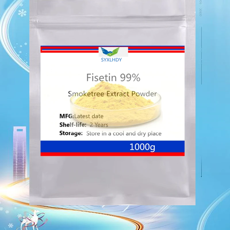 

99% порошок Fisetin высшего качества: изготовленный на заводе для веснушек на лице с самозапечатывающейся упаковкой из алюминиевой фольги