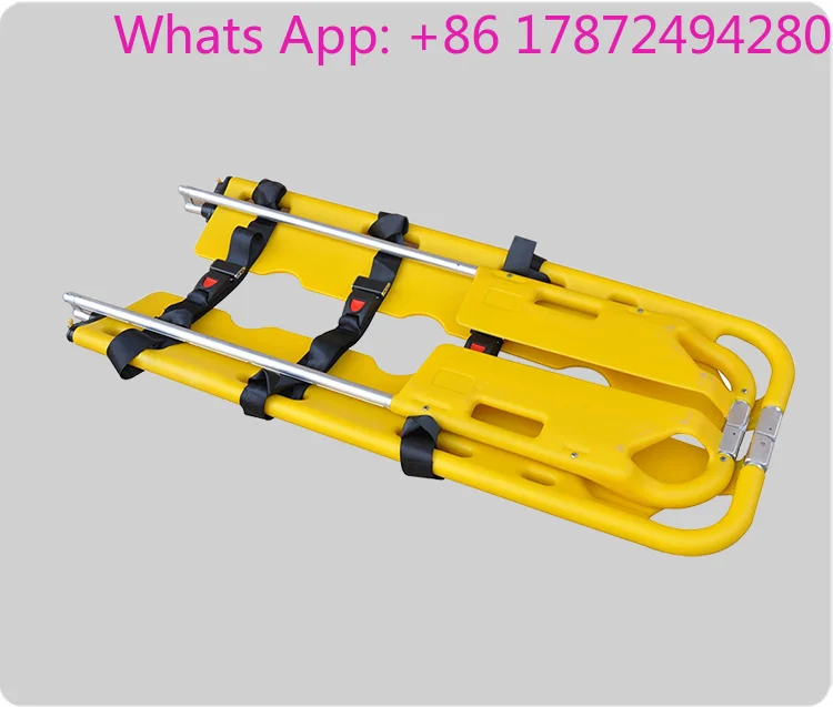 mbulance Emergency Rescue Stretcher - Foldable Scoop Equipment for Patient Transfer