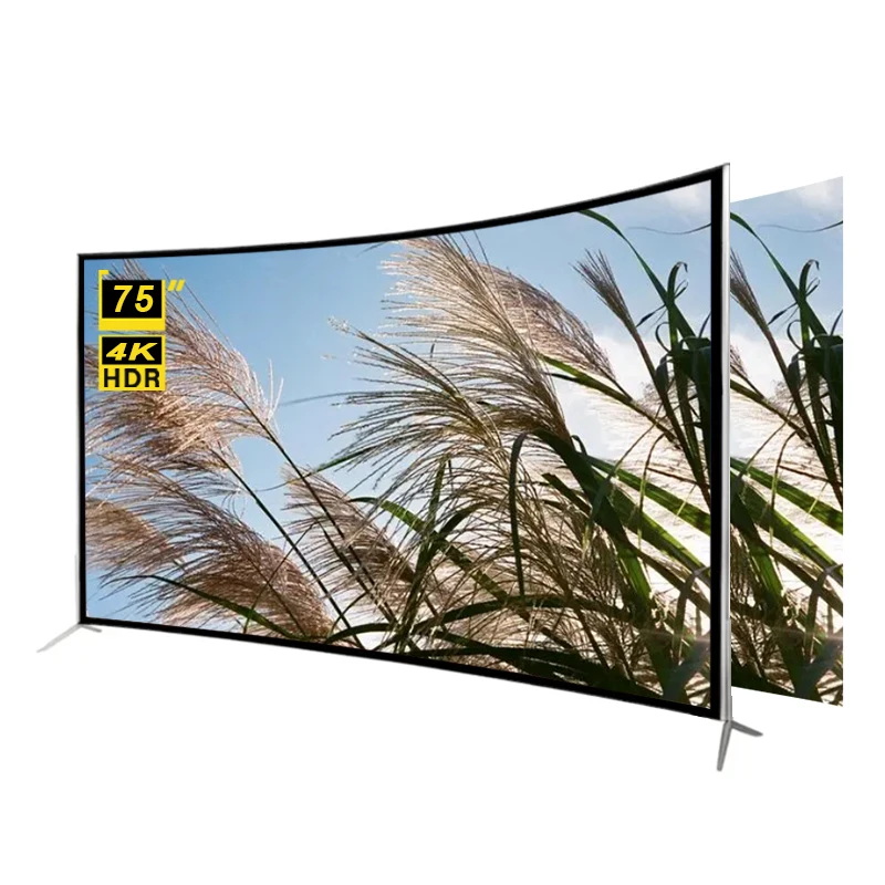 

Advanced Customization STLF ZJW Wholesale Curved and Flat Screen 75 Inch Smart 4K Ultra HD Curved Screen