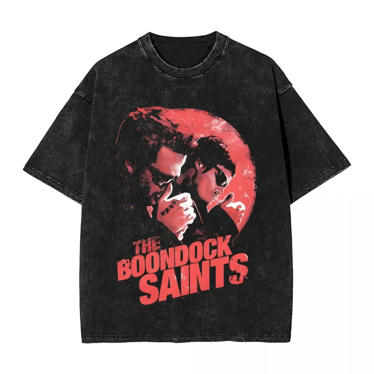 The Boondock Saints woman Men Washed Hot stamping Print T-Shirt,Harajuku Cotton Tshirt Men's Summer Short Sleeve Tees