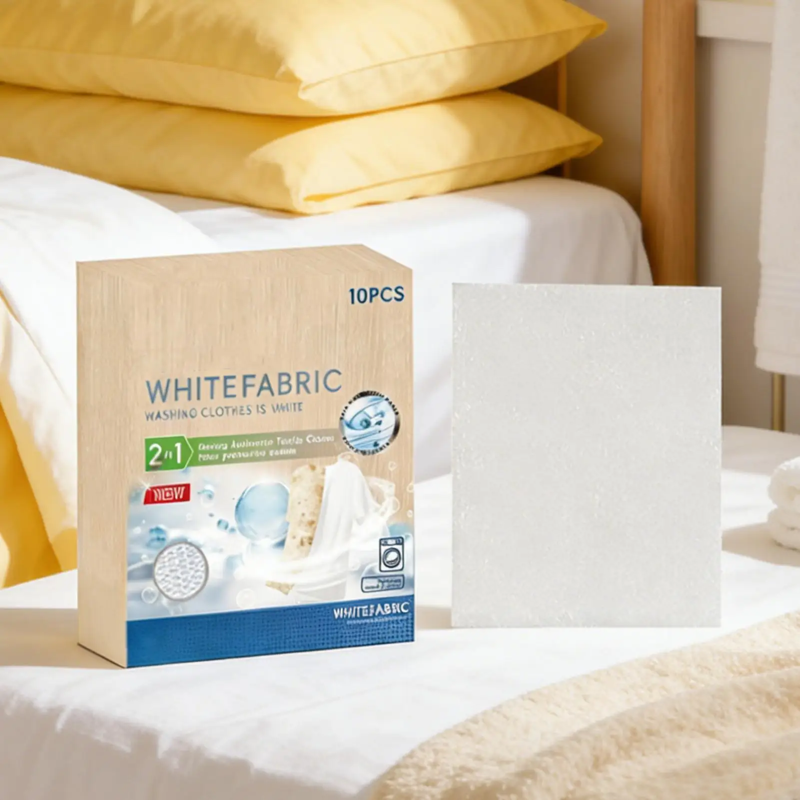 White Fabric Dye 10 Sheets Washing Whitener White Dying Clothes brighten agent for Cotton Wool Wood Linen Laundry Clothing Shirt - view 4