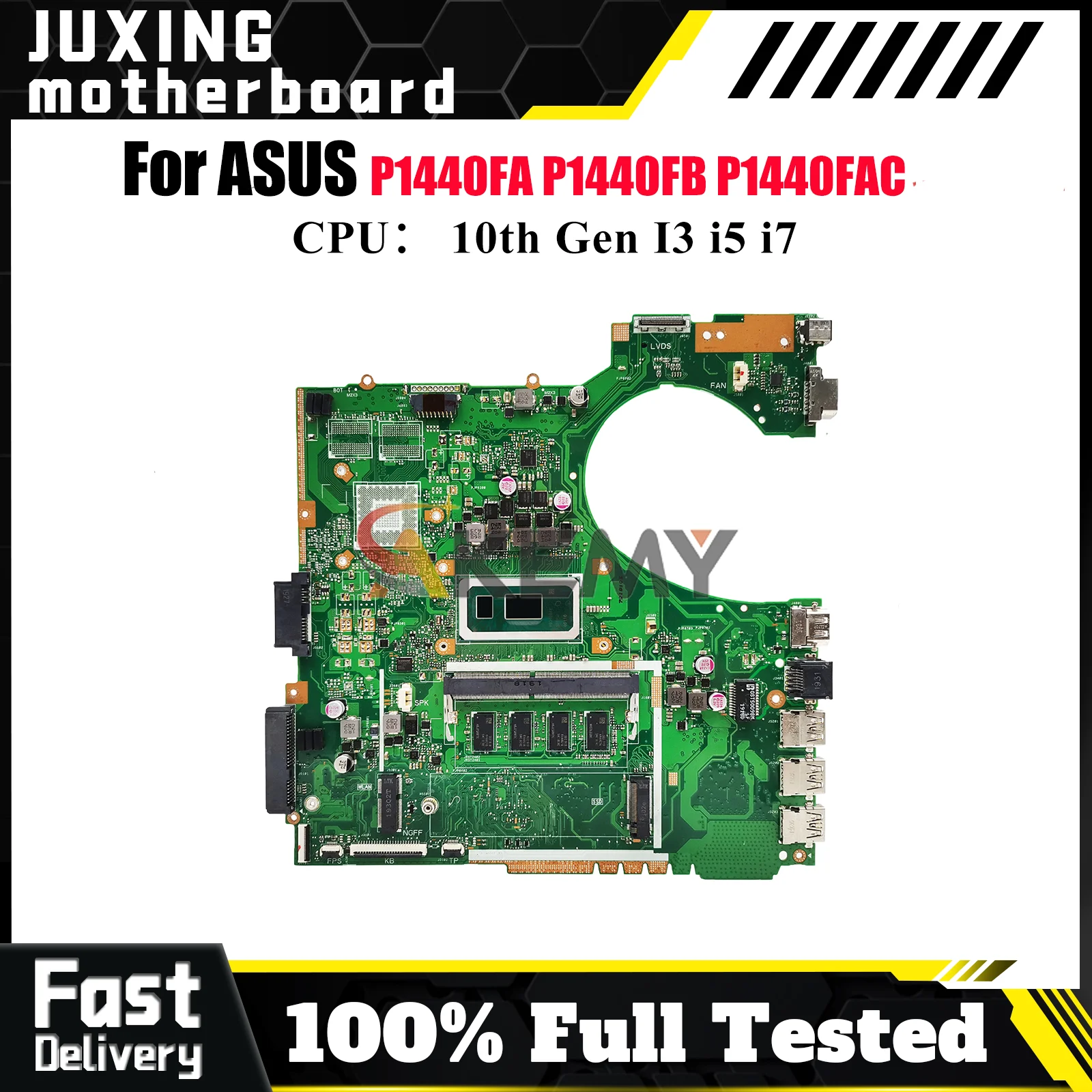 

P1440FA Laptop Motherboard For ASUS ProArt P1440F P1440FA P1440FAC P1440FB Mainboard With 10th Gen I3 i5 i7 100% tests OK stk