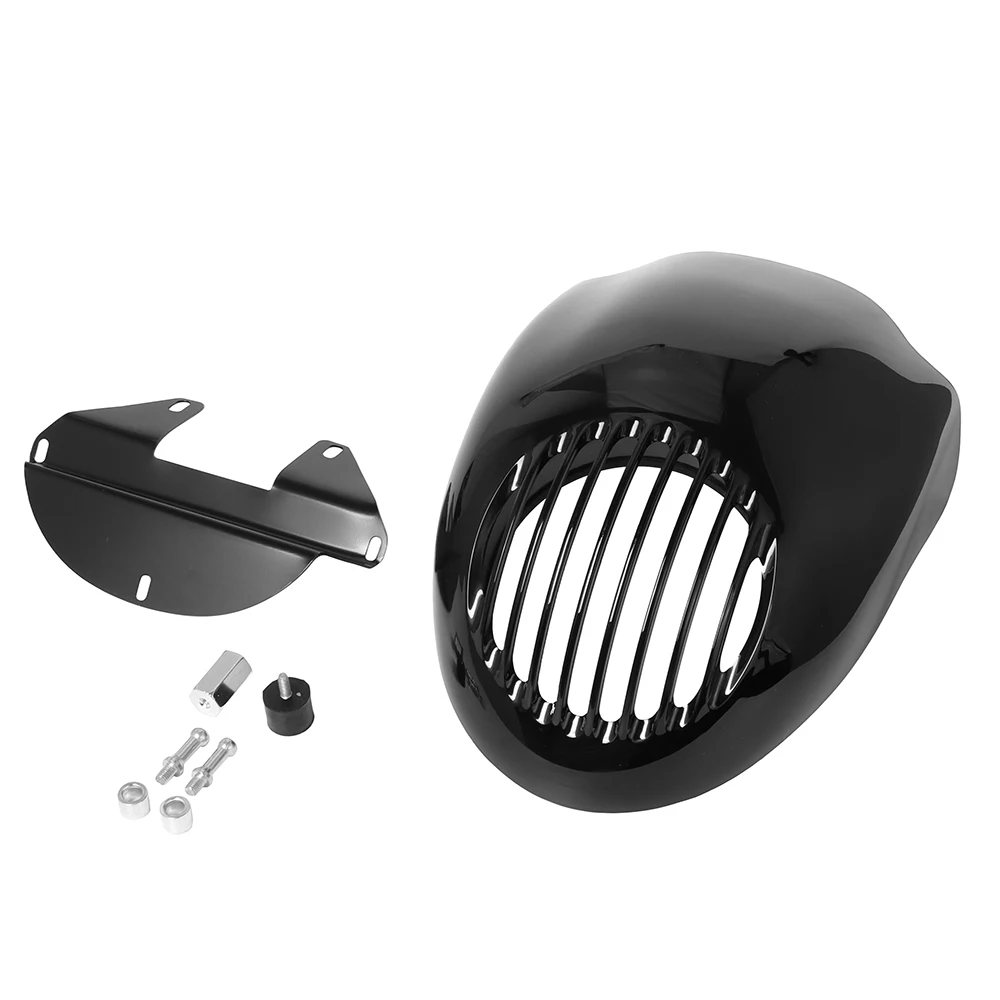 

Motorcycle Head light Mask Headlight Fairing Front Cowl Fork Mount Kits For Harley Sportster XL 883 1200 Dyna FXDF FXDB 1973-UP