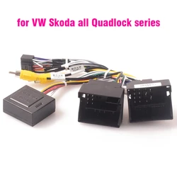 Car Radio Stereo Wiring Harness Cable Adapter Android Quadlock for VW Golf MK5 MK6 MK7 for Skoda Octavia Fabia for SEAT