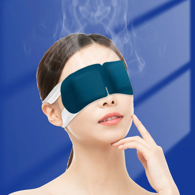 ¡¡¡Oferta especial!!! Mascarilla para ojos de vapor de luteína, compresa caliente y caliente para calmar los ojos, viajes de oficina, cómoda y de transporte, mascarilla opaca para ojos, parche calefactor para los ojos