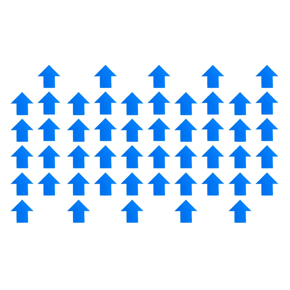 50 قطعة ملصقات أرضية علامة اتجاهية شارات مقاومة للماء للأشعة فوق البنفسجية لسهام توجيه المرور الداخلي والخارجي