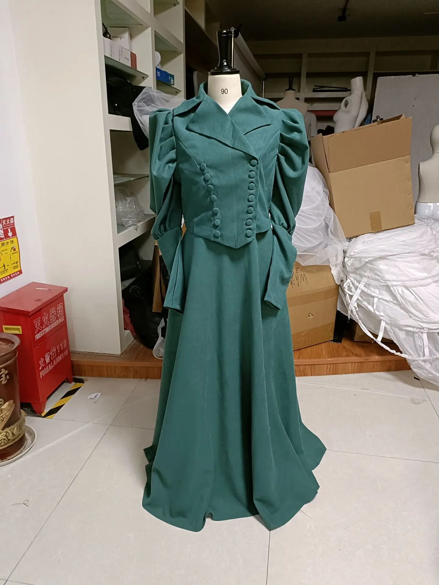 Cosplaydiy 1980s Victorian dress Edwardian Gown Cosplay Tudor day dress bustle dress Historical Mourning Dress ball gown