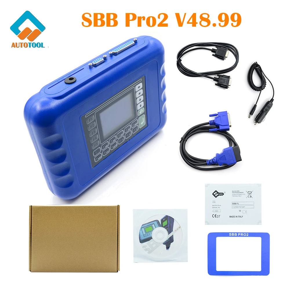 

SBB Pro2 V48.99 Auto Key Maker Tool Car Key Programmer No Token Limited Immobilizer Programmer Easy Operate Multi-language OBD2