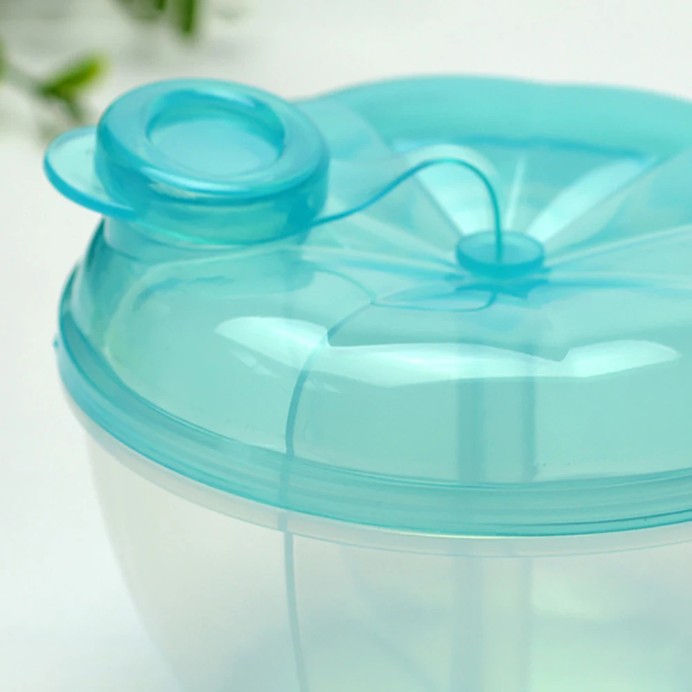 3-in-1 Rotatable Milk Powder Box - Portable, Dishwasher Safe, Flip-Top Lid, Pink/Blue, Perfect for On-the-Go Feeding, Halloween,