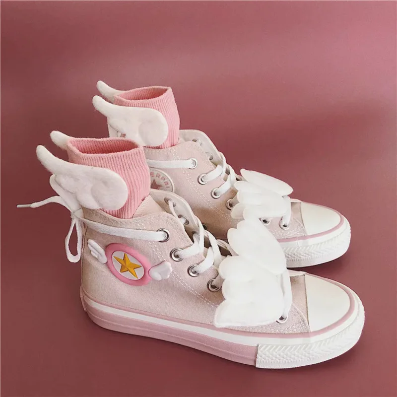 Sapatos Japoneses Lolita Doce para Mulheres, Kawaii Menina Chá Festa Princesa, Magic Girl Cardcaptor Sakura Cosplay Sapatos