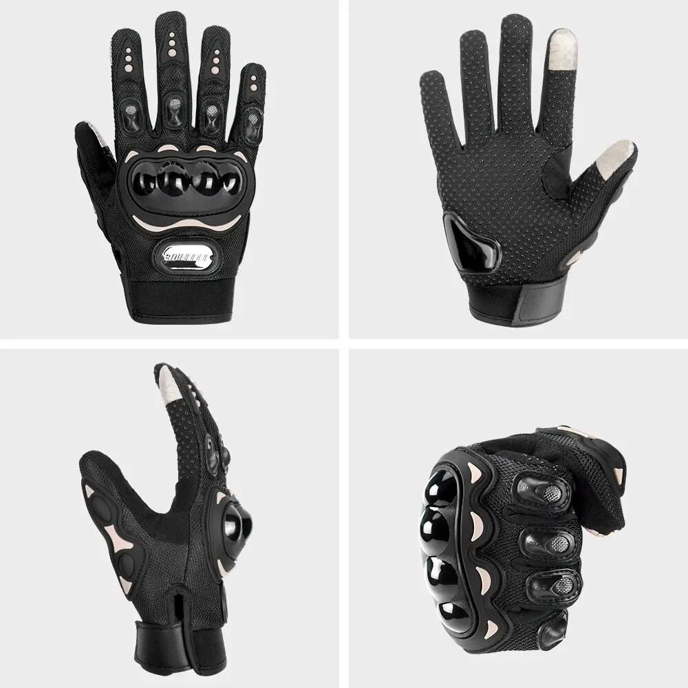 Guanti moto uomo traspirante moto Full Finger Guantes Motocross moto Breath Mesh Touch Screen guanto da corsa